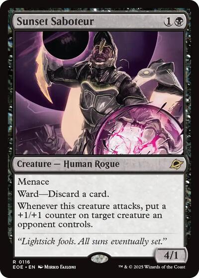 Sunset Saboteur (Edge of Eternities) Light Play Foil