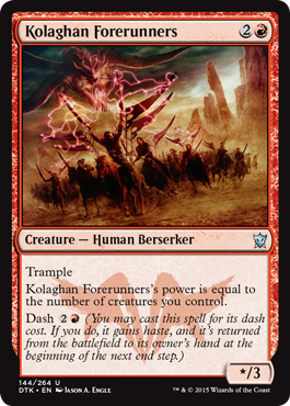 Kolaghan Forerunners (Dragons of Tarkir) Near Mint Foil
