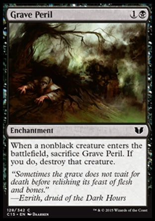 Grave Peril (Commander 2015) Light Play