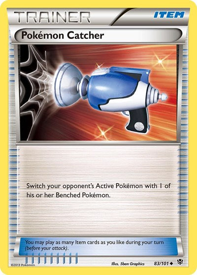 Pokemon Catcher (Plasma Blast) Medium Play Reverse Holofoil