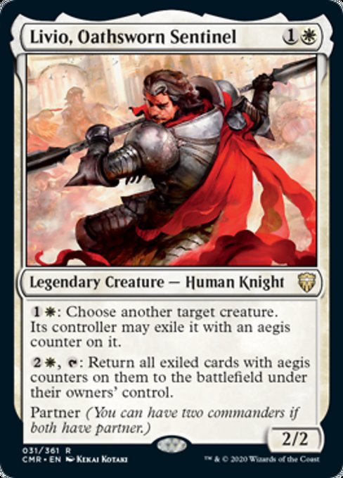 Livio, Oathsworn Sentinel (Commander Legends) Light Play