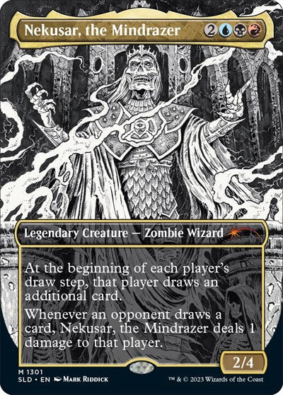 Nekusar, the Mindrazer (1301) (Secret Lair) Light Play Foil