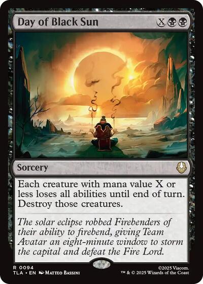 Day of Black Sun (Avatar: The Last Airbender) Light Play Foil