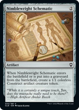 Nimblewright Schematic (Commander Legends: Battle for Baldur's Gate) Light Play