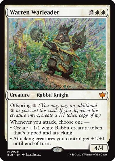 Warren Warleader (Bloomburrow) Light Play