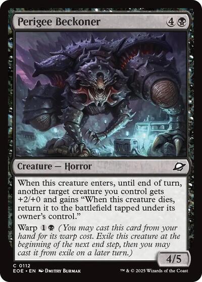 Perigree Beckoner (Edge of Eternities) Light Play Foil