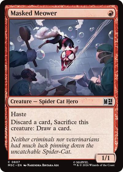Masked Meower (Commander: Marvel Super Heroes) Light Play