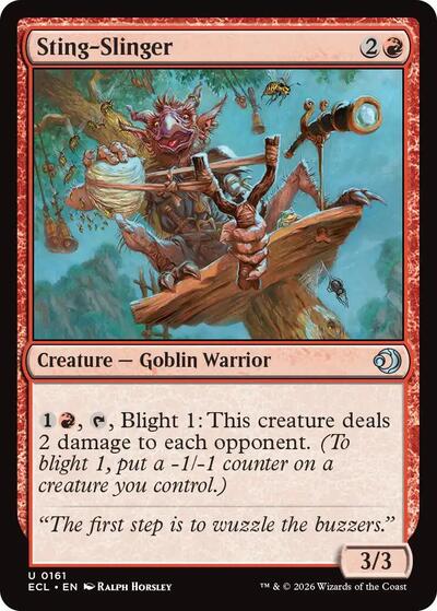 Sting-Slinger (Lorwyn Eclipsed) Light Play Foil