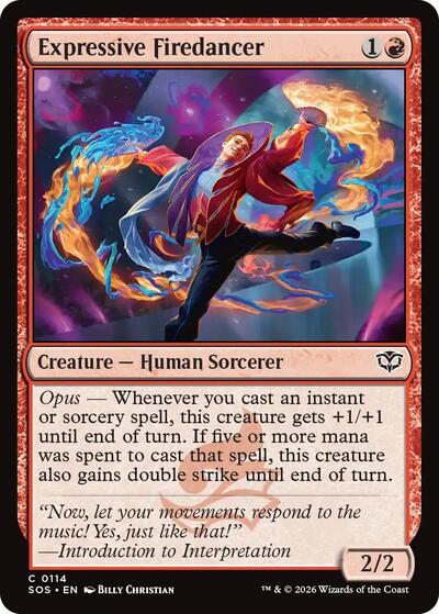 Expressive Firedancer (Secrets of Strixhaven) Light Play Foil