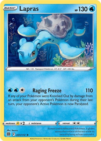 Lapras (SWSH09: Brilliant Stars) Light Play Reverse Holofoil