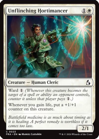 Unflinching Hortimancer (Reality Fracture) Light Play Foil