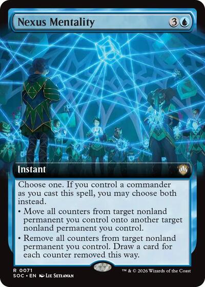 Nexus Mentality (Extended Art) (Commander: Secrets of Strixhaven) Light Play