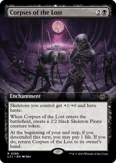 Corpses of the Lost (Extended Art) (The Lost Caverns of Ixalan) Light Play