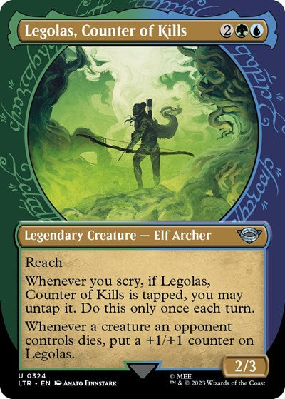 Legolas, Counter of Kills (Showcase) (Universes Beyond: The Lord of the Rings: Tales of Middle-earth) Light Play Foil