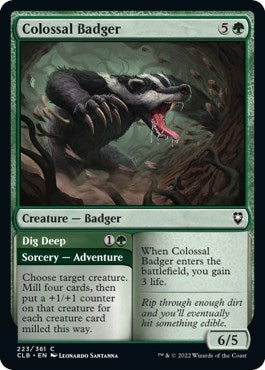 Colossal Badger (Commander Legends: Battle for Baldur's Gate) Light Play Foil