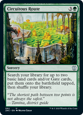 Circuitous Route (Commander 2020 Zendikar Rising) Light Play
