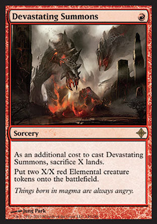 Devastating Summons (Rise of the Eldrazi) Light Play