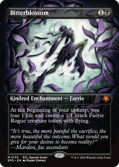 Bitterblossom (Borderless) (Special Guests) Light Play Foil