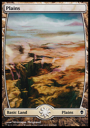 Plains (232) (Zendikar) Light Play