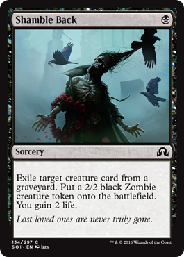 Shamble Back (Shadows Over Innistrad) Medium Play