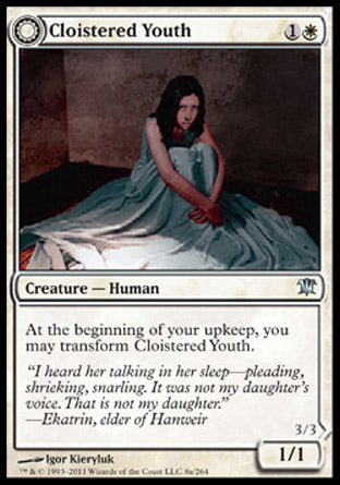 Cloistered Youth (Unholy Fiend) (Innistrad) Light Play