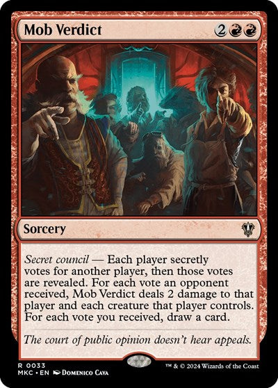Mob Verdict (Commander: Murders at Karlov Manor) Light Play