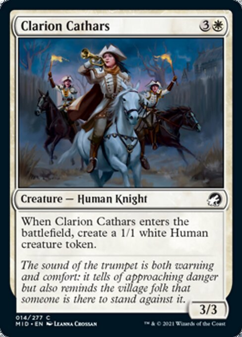Clarion Cathars (Innistrad: Midnight Hunt) Heavy Play