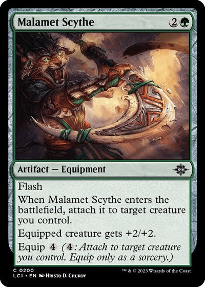 Malamet Scythe (The Lost Caverns of Ixalan) Light Play