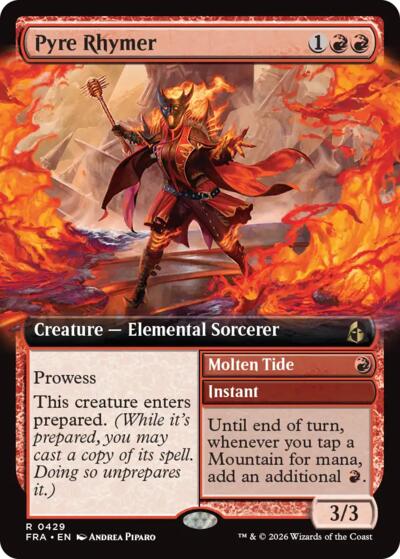Pyre Rhymer (Extended Art) (Reality Fracture) Light Play Foil