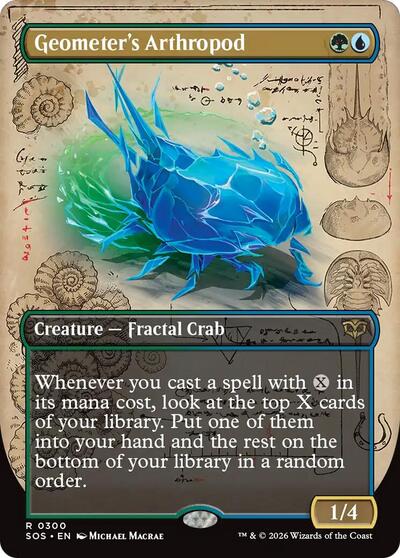 Geometer's Arthropod (Borderless) (Secrets of Strixhaven) Light Play