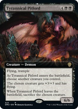 Tyrannical Pitlord (Extended Art) (Dominaria United) Light Play
