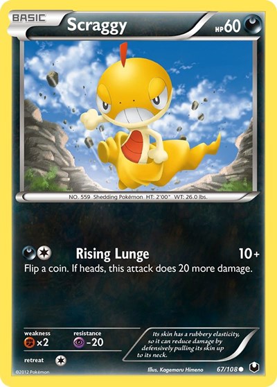Scraggy (Dark Explorers) Light Play