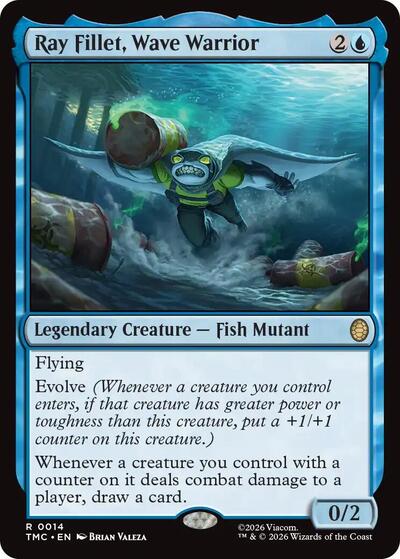 Ray Fillet, Wave Warrior (Commander: Teenage Mutant Ninja Turtles) Light Play