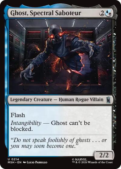 Ghost, Spectral Saboteur (Marvel Super Heroes) Light Play