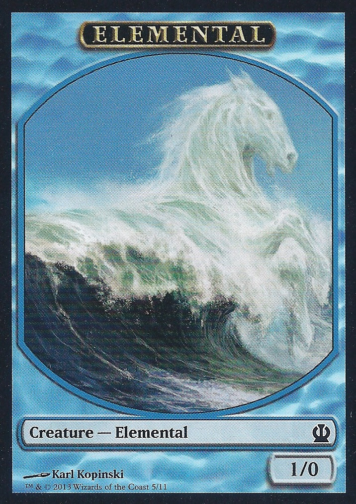 Elemental Token (Theros) Light Play
