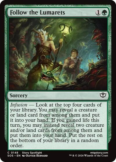 Follow the Lumarets (Secrets of Strixhaven) Light Play Foil