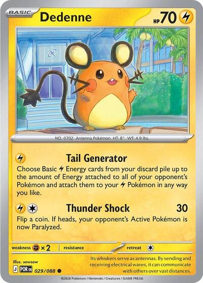 Dedenne - 029 (ME03: Perfect Order) Light Play