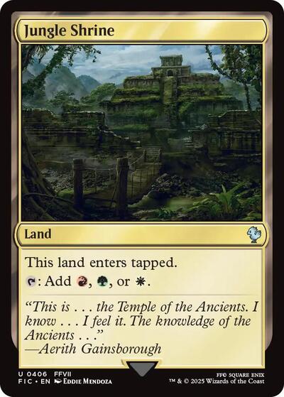 Jungle Shrine (Commander: FINAL FANTASY) Light Play