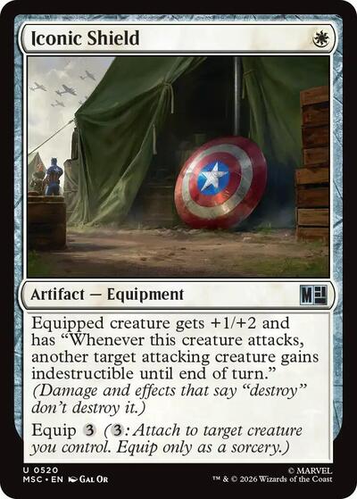 Iconic Shield (Commander: Marvel Super Heroes) Light Play