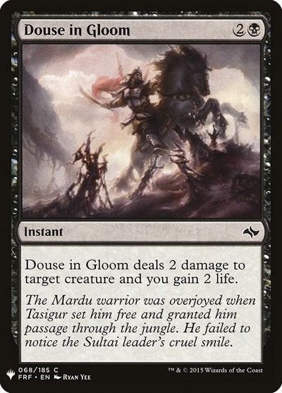 Douse in Gloom (Mystery Booster) Light Play