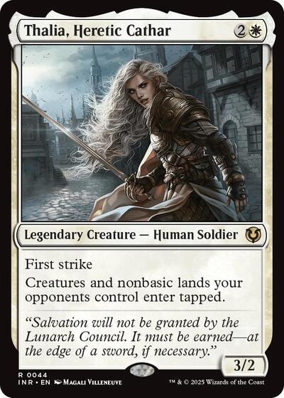Thalia, Heretic Cathar (Innistrad Remastered) Light Play