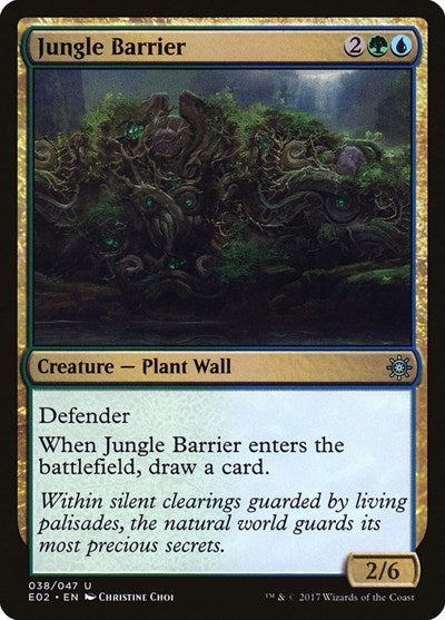 Jungle Barrier (Explorers of Ixalan) Medium Play