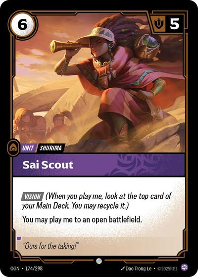 Sai Scout (Origins) Light Play Foil