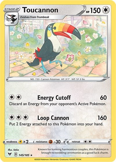 Toucannon (SWSH04: Vivid Voltage) Light Play