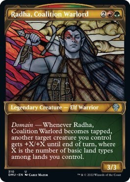 Radha, Coalition Warlord (Showcase) (Dominaria United) Light Play Foil