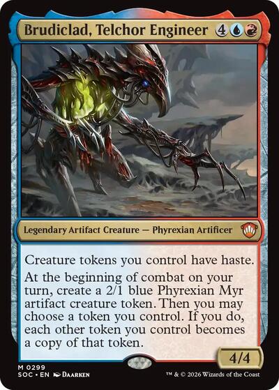 Brudiclad, Telchor Engineer (Commander: Secrets of Strixhaven) Light Play