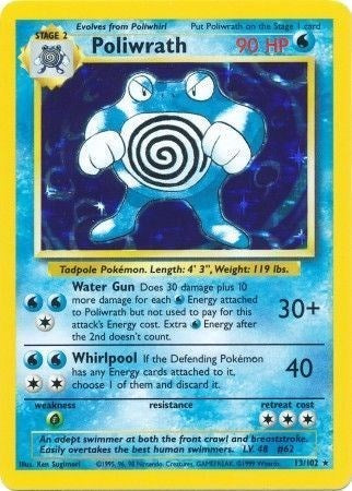 Poliwrath (Base Set) Medium Play Holofoil