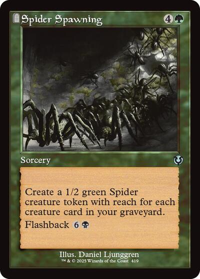 Spider Spawning (Retro Frame) (Innistrad Remastered) Light Play