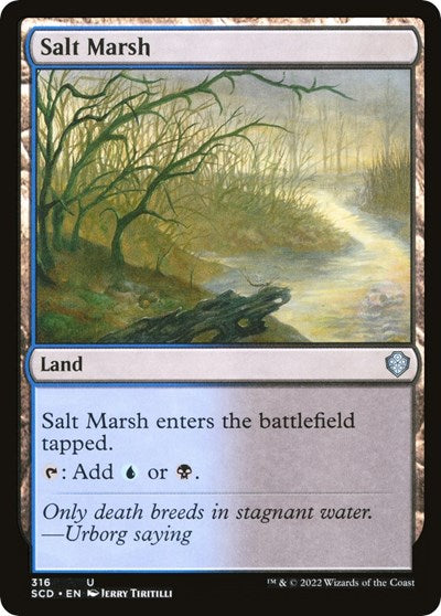 Salt Marsh (Commander 2022 Starter Decks) Light Play
