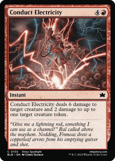 Conduct Electricity (Bloomburrow) Light Play Foil